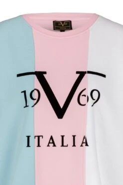 Rundhalspullover Andrea In Blau -Trendiges Bekleidungsgeschäft 19v69 italia by versace rundhalspullover andrea in blau 2