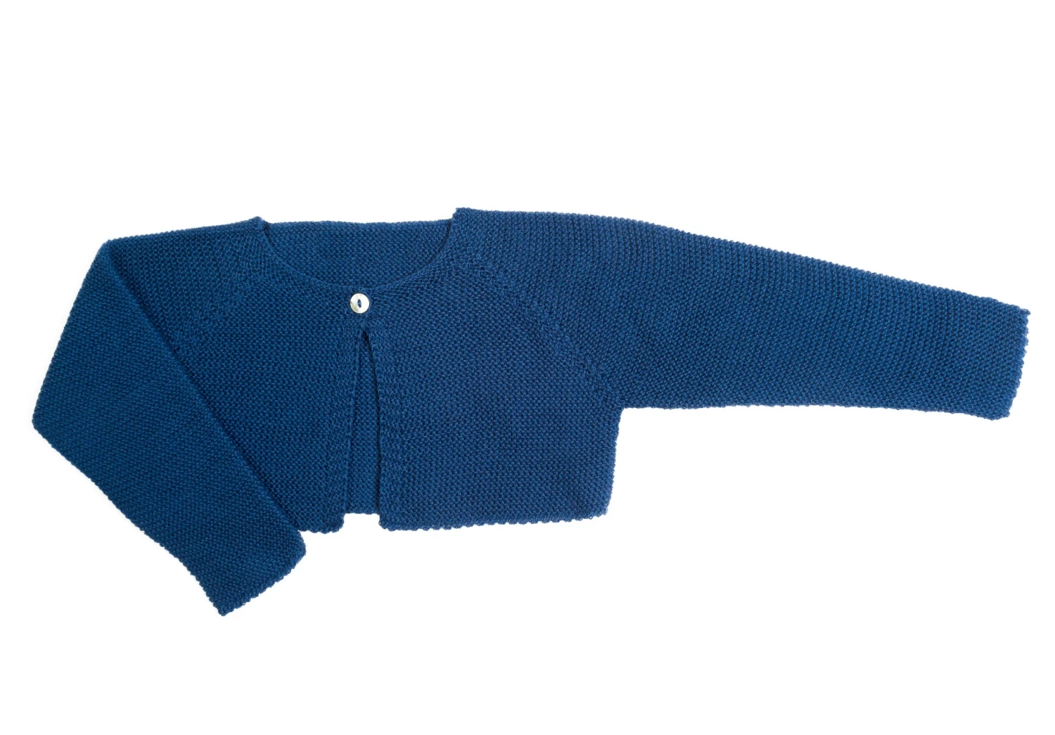 Strickjacke Mit Einem Knopf In Blau 3 Strickjacke Mit Einem Knopf In Blau