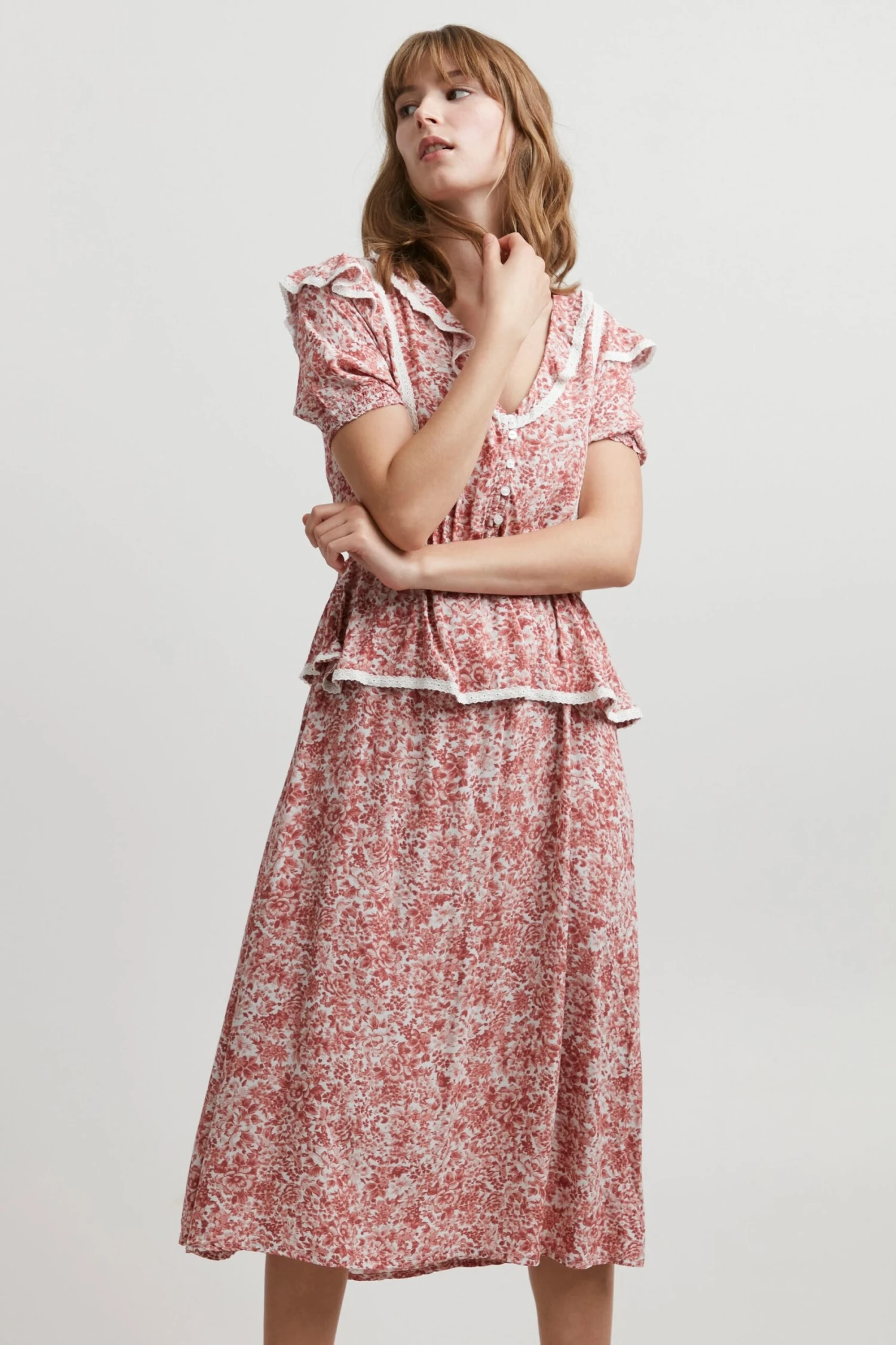 A-Linien-Kleid In Natur 3 A-Linien-Kleid In Natur