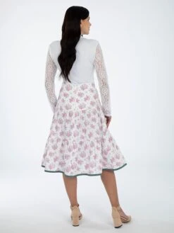 Trachtenrock In Weiß/ Rosa 6 Trachtenrock In Weiß/ Rosa -Trendiges Bekleidungsgeschäft berwin and wolff trachtenrock in weiss rosa 1