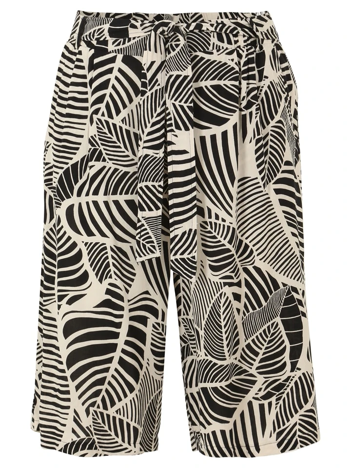 Betty Barclay Shorts In Schwarz/ Beige 3 Betty Barclay Shorts In Schwarz/ Beige