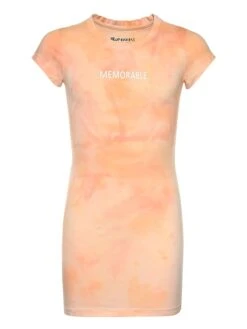 Blue Effect Kleid In Orange