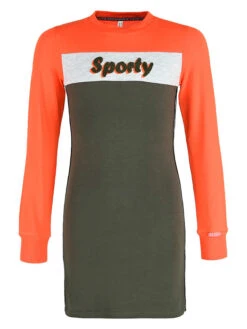 Blue Effect Kleid In Rot/Schwarz