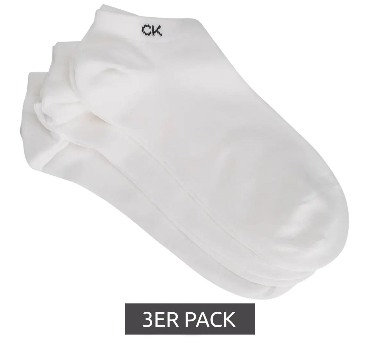 Calvin Klein Sneaker-Socken In Weiß 3 Calvin Klein Sneaker-Socken In Weiß