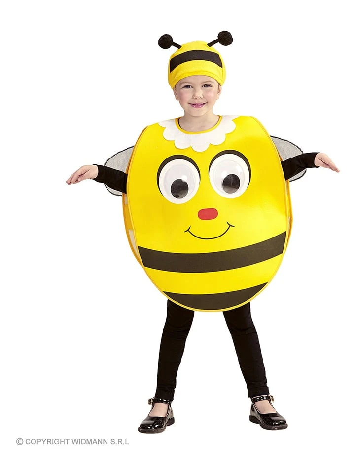 2tlg. Kostüm "Biene Mit Riesenaugen" In Gelb 3 2tlg. Kostüm "Biene Mit Riesenaugen" In Gelb
