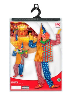 3tlg. Kostüm "Clown" In Bunt -Trendiges Bekleidungsgeschäft carnival party 3tlg kostum clown in bunt 4