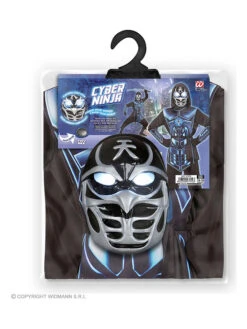 5tlg. Kostüm "Cyber Ninja" In Schwarz -Trendiges Bekleidungsgeschäft carnival party 5tlg kostum cyber ninja in schwarz 2