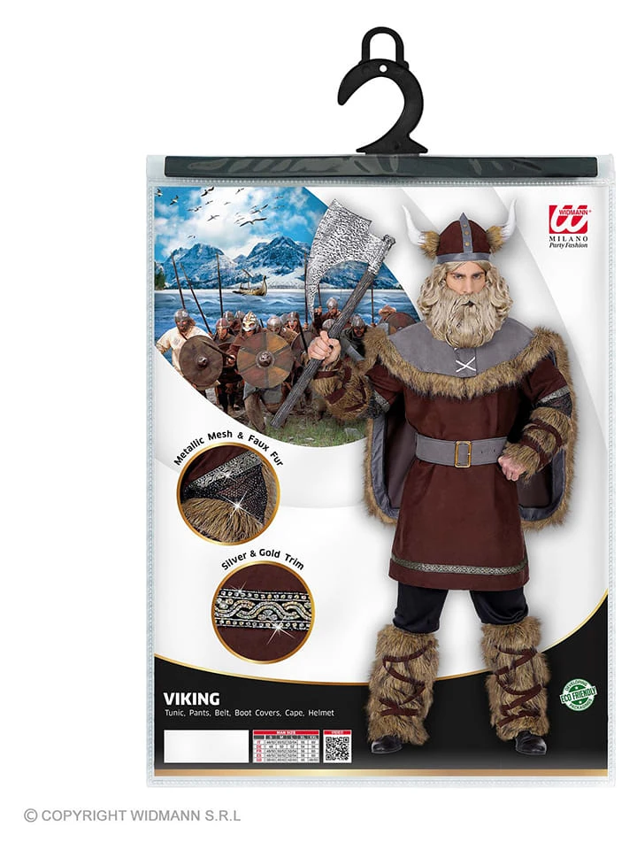 6tlg. Kostüm "Wikinger" In Braun 5 6tlg. Kostüm "Wikinger" In Braun – Bild 3