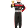 Kostümoverall "Formula 1 Fahrer" In Schwarz/ Rot 2 Kostümoverall "Formula 1 Fahrer" In Schwarz/ Rot -Trendiges Bekleidungsgeschäft carnival party kostumoverall formula 1 fahrer in schwarz rot
