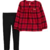 Carter's™ 2tlg. Outfit In Schwarz/ Rot