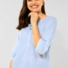 Cecil Raglanbluse In Unifarbe Blouse Blue 1 Cecil Raglanbluse In Unifarbe Blouse Blue -Trendiges Bekleidungsgeschäft cecil raglanbluse in unifarbe blouse blue