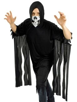 Kostümcape "Ghost" In Schwarz
