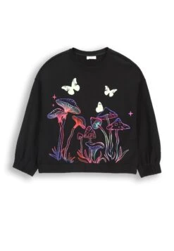 Langarmbluse In Schwarz