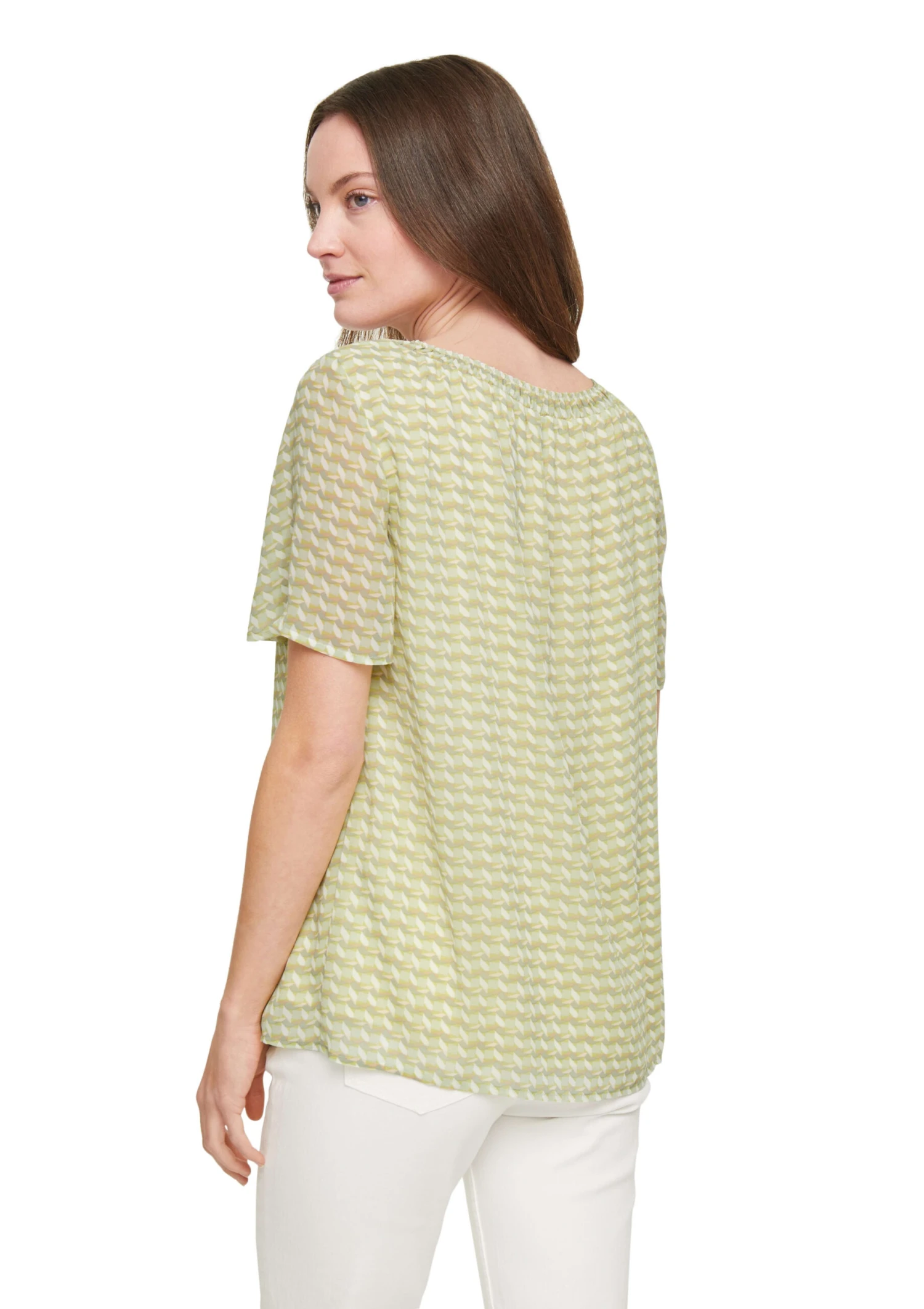 Comma Chiffon-Bluse Gelb 4 Comma Chiffon-Bluse Gelb – Bild 2