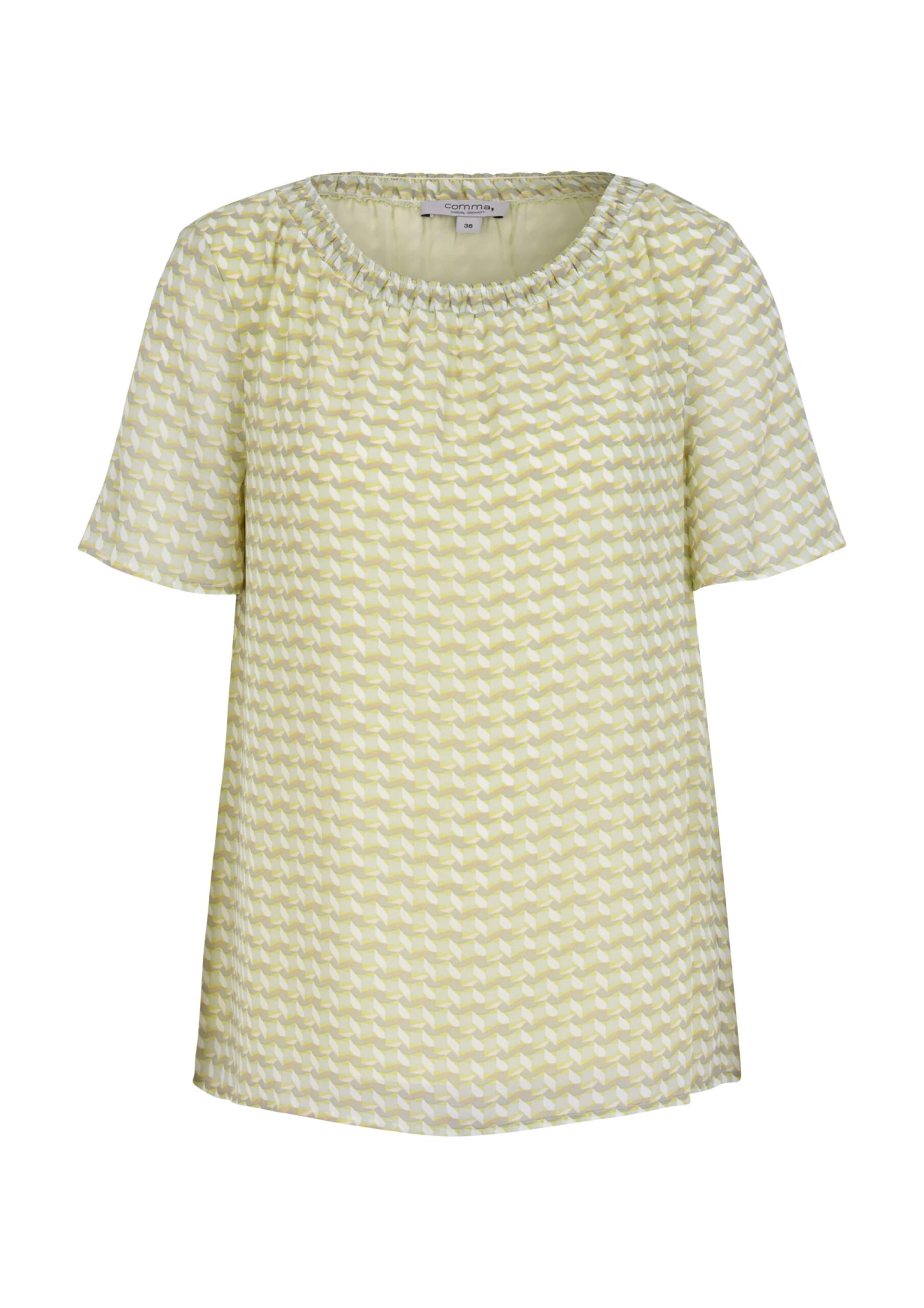Comma Chiffon-Bluse Gelb 3 Comma Chiffon-Bluse Gelb