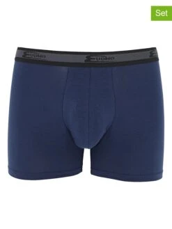 2er-Set: Boxershorts In Dunkelblau