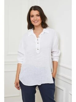 Leinen-Tunika In Weiß