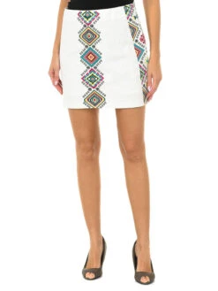 Desigual Rock In Weiß/ Bunt