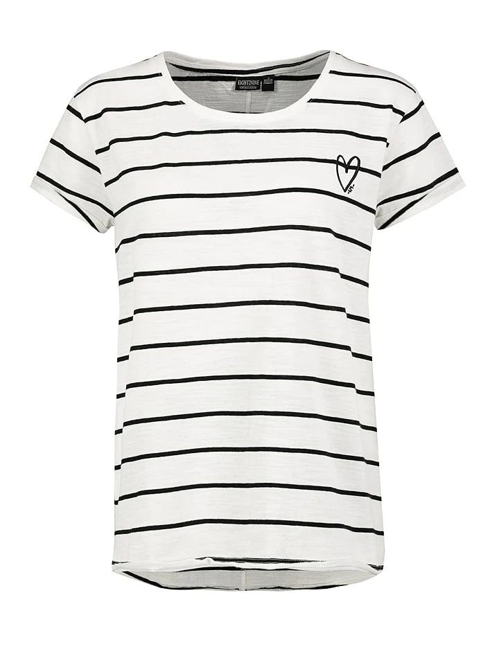 Shirt In Weiß/ Schwarz 3 Shirt In Weiß/ Schwarz