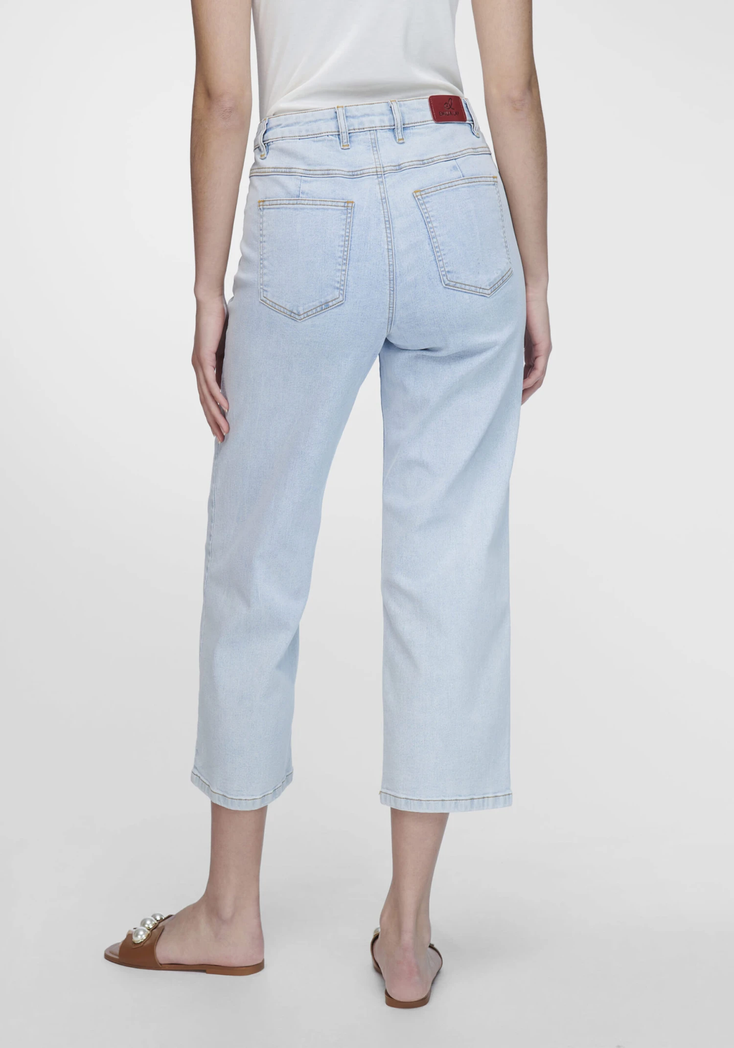 7/8-Jeans Cotton In Light Blue Denim 5 7/8-Jeans Cotton In Light Blue Denim – Bild 3