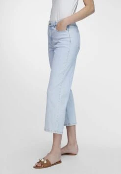 7/8-Jeans Cotton In Light Blue Denim 11 7/8-Jeans Cotton In Light Blue Denim -Trendiges Bekleidungsgeschäft emilia lay 7 8 jeans cotton in light blue denim 3