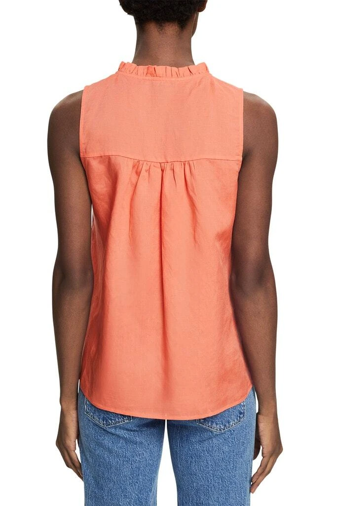 ESPRIT Halbarmbluse In Coral Orange 5 ESPRIT Halbarmbluse In Coral Orange – Bild 3