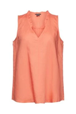 ESPRIT Halbarmbluse In Coral Orange