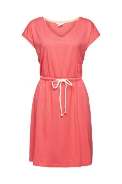 ESPRIT Kleid Knitted Midi Coral Red