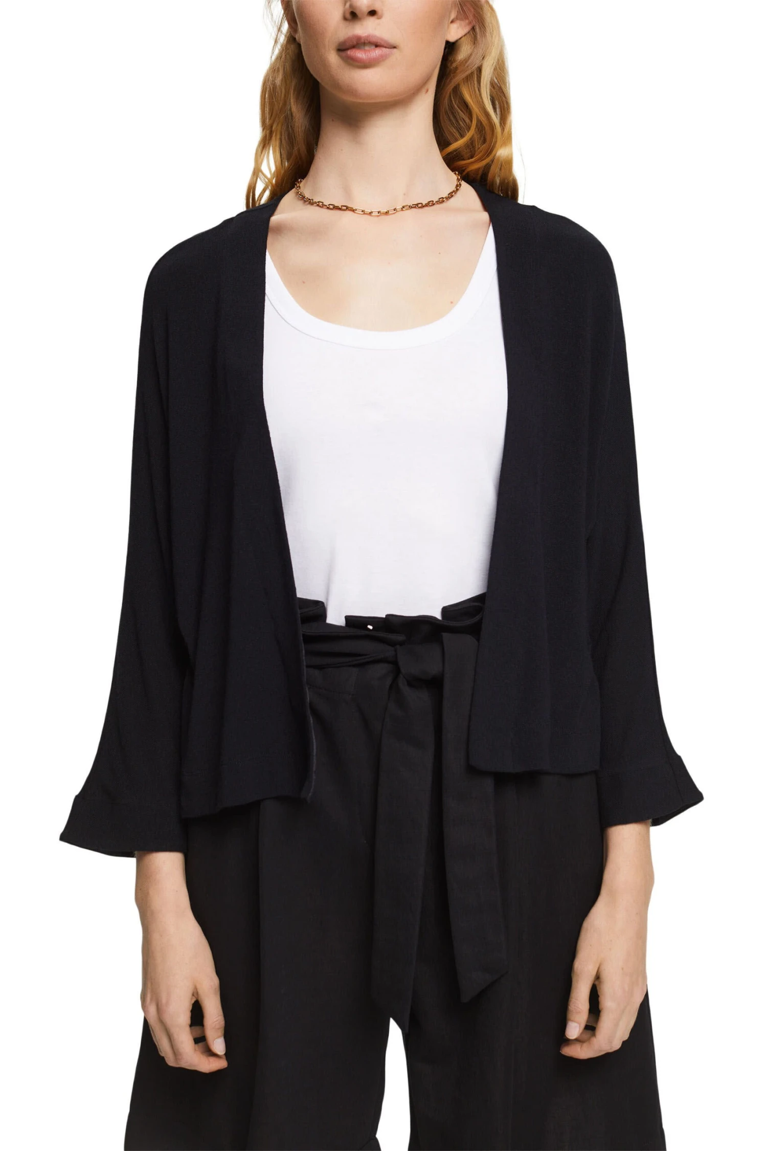 ESPRIT Offener Cardigan Black 4 ESPRIT Offener Cardigan Black – Bild 2