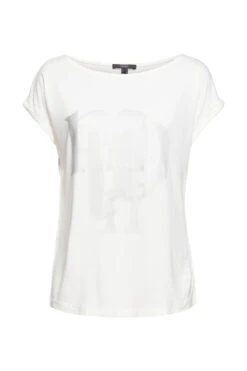 ESPRIT Shirt Mit Metallic-Print Off White