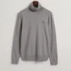 Gant Rollkragenpullover In Grau -Trendiges Bekleidungsgeschäft gant rollkragenpullover in grau