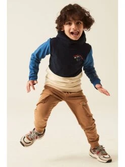 Garcia Hoodie In Blau/ Creme