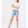 Garcia Jeans-Shorts "Rianna" In Hellblau -Trendiges Bekleidungsgeschäft garcia jeans shorts rianna in hellblau