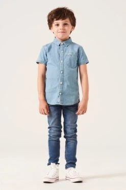 Garcia Kurzarmhemd In Heavy Used Electric -Trendiges Bekleidungsgeschäft garcia kurzarmhemd in heavy used electric 4