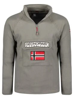 GEOGRAPHICAL NORWAY Fleecepullover "Tymclass" In Grau