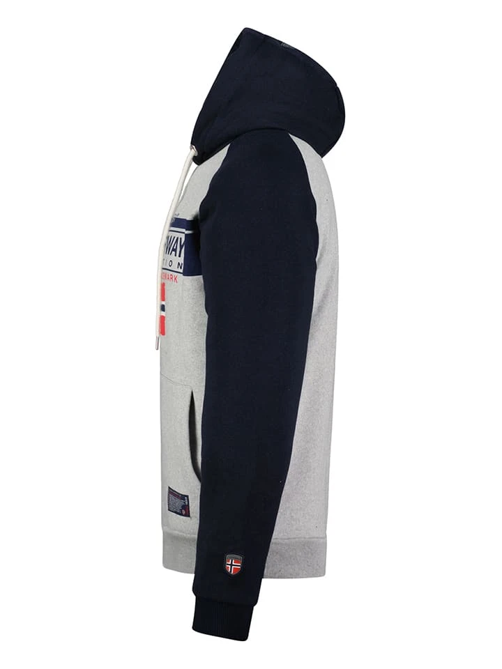 GEOGRAPHICAL NORWAY Hoodie In Dunkelblau/ Grau 5 GEOGRAPHICAL NORWAY Hoodie In Dunkelblau/ Grau – Bild 3