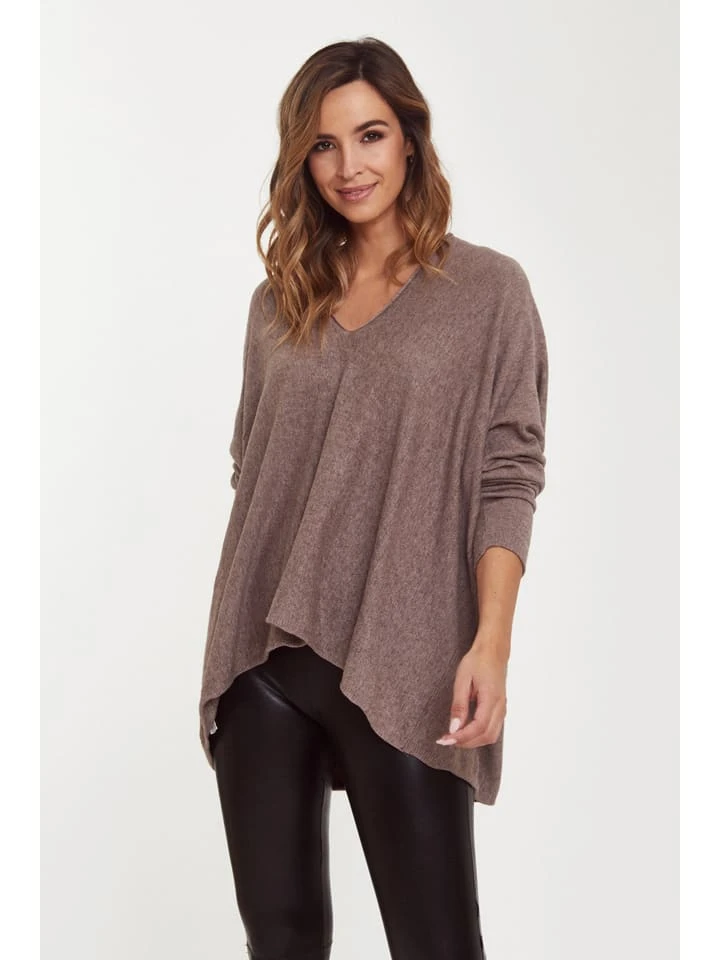 Pullover "Angelique" In Taupe 3 Pullover "Angelique" In Taupe