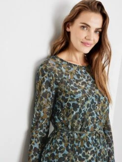 Gerry Weber Kleid In Grün/ Blau -Trendiges Bekleidungsgeschäft gerry weber kleid in grun blau 3