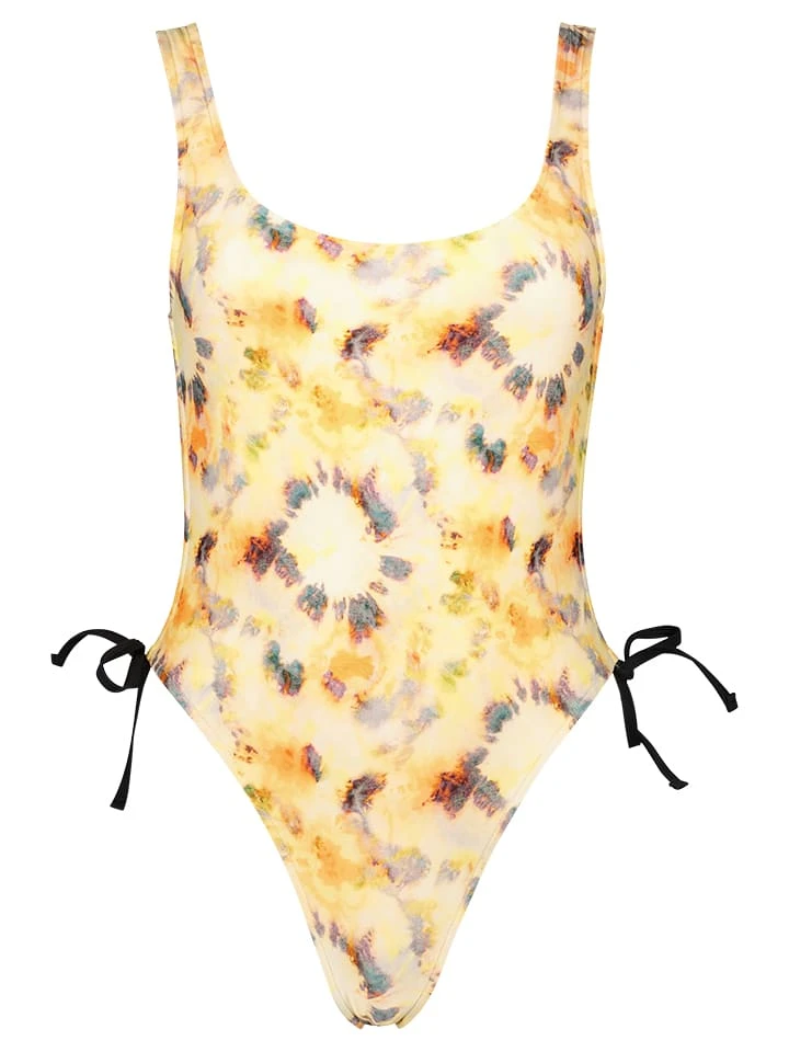 Badeanzug In Gelb/ Schwarz 3 Badeanzug In Gelb/ Schwarz