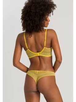 HANRO Bügelloser BH In Gelb -Trendiges Bekleidungsgeschäft hanro bugelloser bh in gelb 3