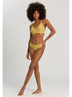 HANRO Bügelloser BH In Gelb -Trendiges Bekleidungsgeschäft hanro bugelloser bh in gelb 4