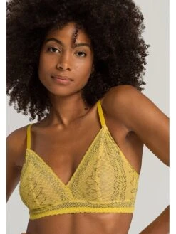 HANRO Bügelloser BH In Gelb -Trendiges Bekleidungsgeschäft hanro bugelloser bh in gelb 5