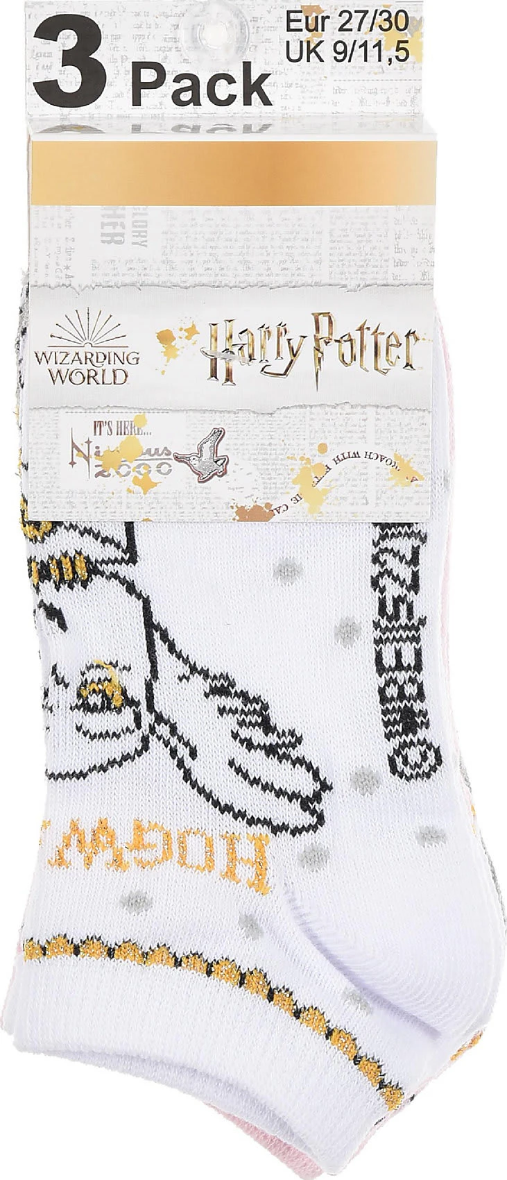 Harry Potter Sneakersocken 3er-Pack, Zauberer 4 Harry Potter Sneakersocken 3er-Pack, Zauberer – Bild 2