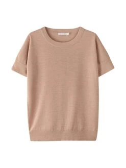 Wollshirt In Hellbraun