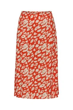 ICHI A-Linien-Rock In Rot 13 ICHI A-Linien-Rock In Rot -Trendiges Bekleidungsgeschäft ichi a linien rock in rot 5