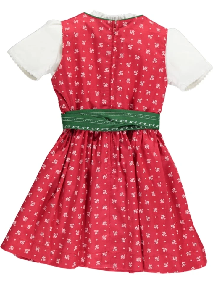 Dirndl In Rot/ Grün 4 Dirndl In Rot/ Grün – Bild 2