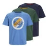 Jack & Jones 3er-Set: Shirts In Khaki/ Dunkelblau/ Hellblau 1 Jack & Jones 3er-Set: Shirts In Khaki/ Dunkelblau/ Hellblau -Trendiges Bekleidungsgeschäft jack and jones 3er set shirts in khaki dunkelblau hellblau