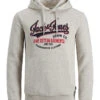 Jack & Jones Hoodie "Logo" In Hellgrau 1 Jack & Jones Hoodie "Logo" In Hellgrau -Trendiges Bekleidungsgeschäft jack and jones hoodie logo in hellgrau