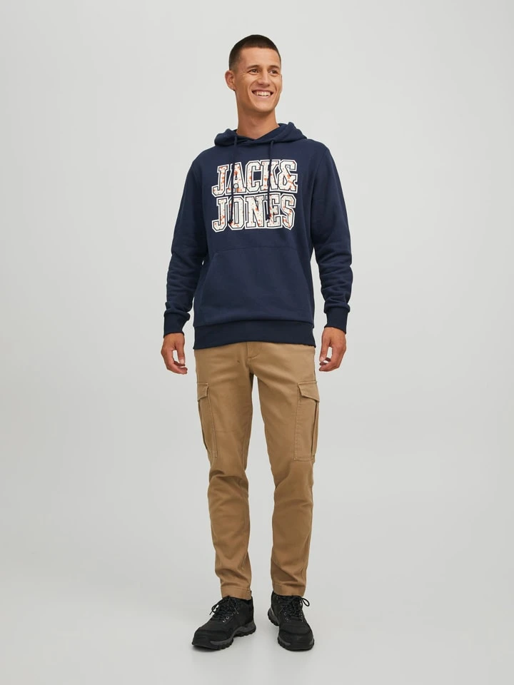 Jack & Jones Hoodie "Neon Dot" In Dunkelblau 5 Jack & Jones Hoodie "Neon Dot" In Dunkelblau – Bild 3