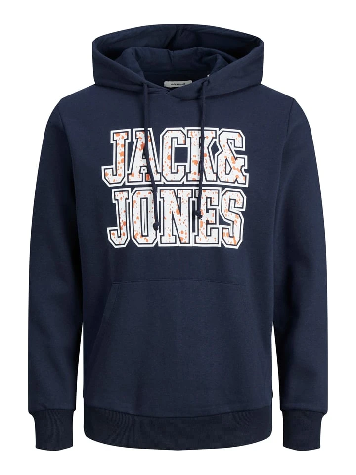 Jack & Jones Hoodie "Neon Dot" In Dunkelblau 3 Jack & Jones Hoodie "Neon Dot" In Dunkelblau